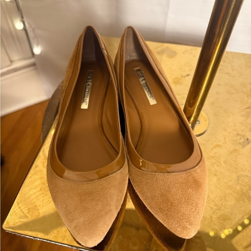 BCBGeneration Brown Suede Flats 7
